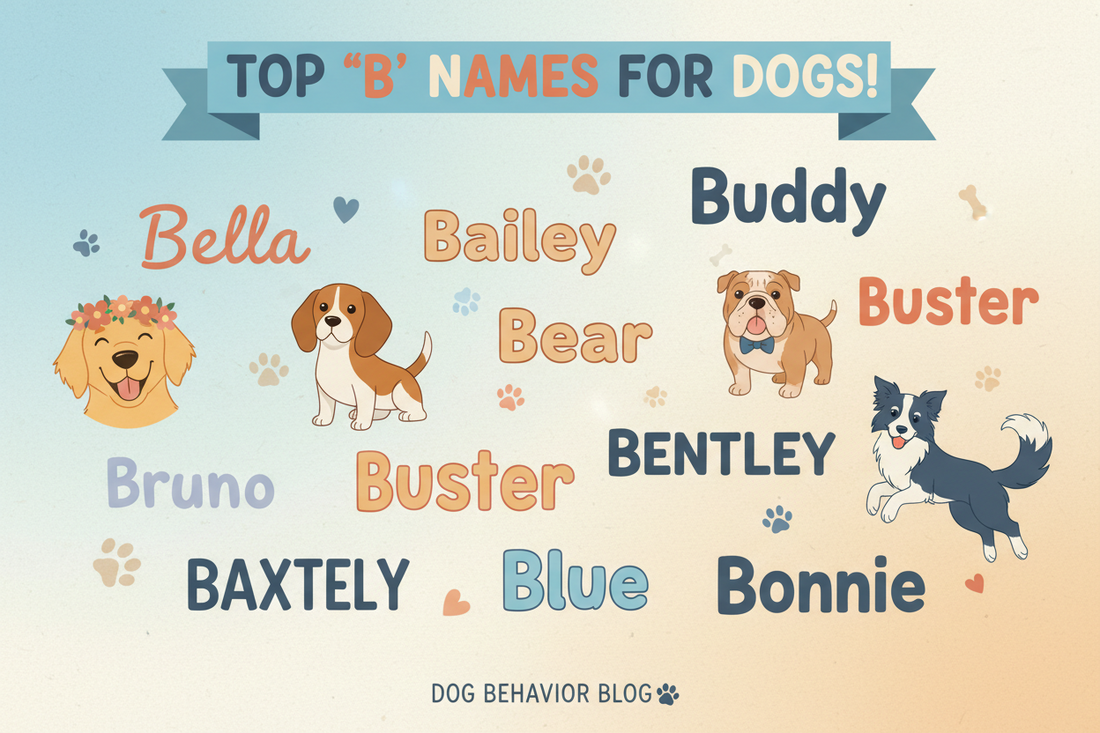 200+ Dog Names That Start With B